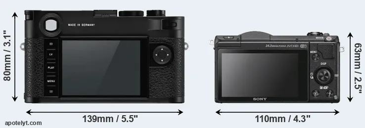 Comparison M10-P or A5100 rear