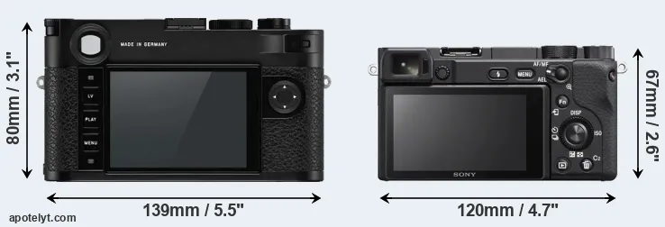 Comparison M10-P or A6400 rear
