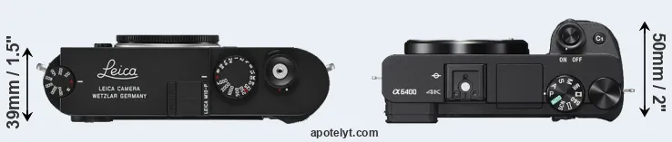Compare M10-P versus A6400 top
