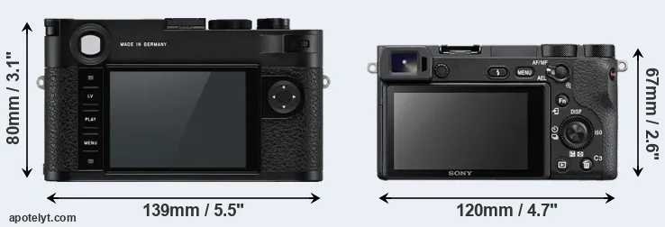 Comparison M10-P or A6500 rear