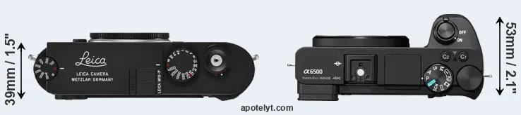 Compare M10-P versus A6500 top