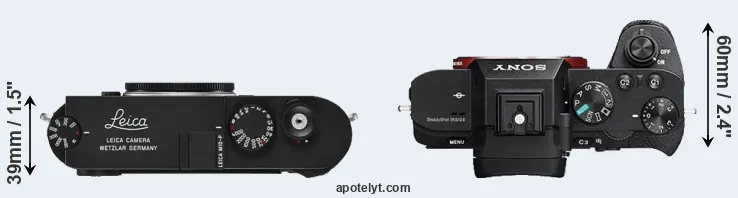 Compare M10-P versus A7 II top