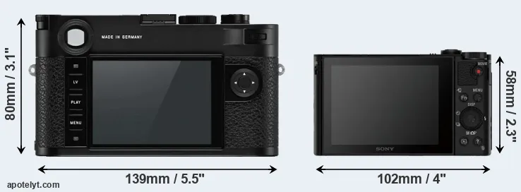 Comparison M10-P or HX90V rear