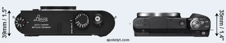Compare M10-P versus NEX-3N top