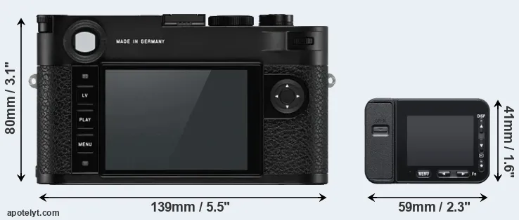 Comparison M10-P or RX0 II rear