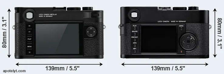 Comparison M10-R or M8 rear