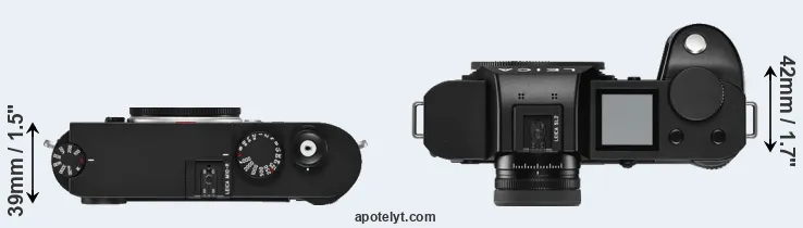 Compare M10-R versus Leica SL2 top