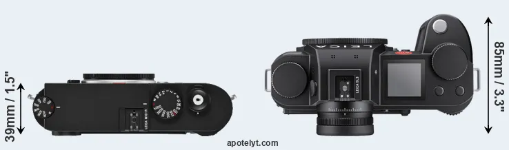 Compare M10-R versus Leica SL3 top