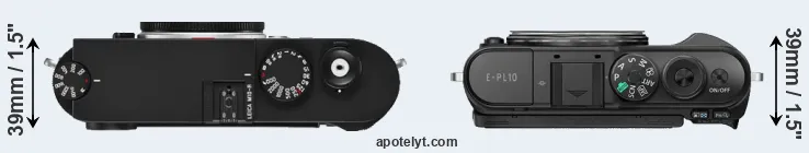 Compare M10-R versus E-PL10 top