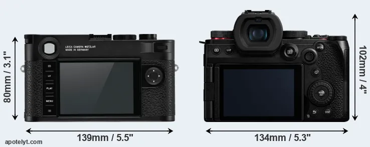 Comparison M10-R or G9 II rear