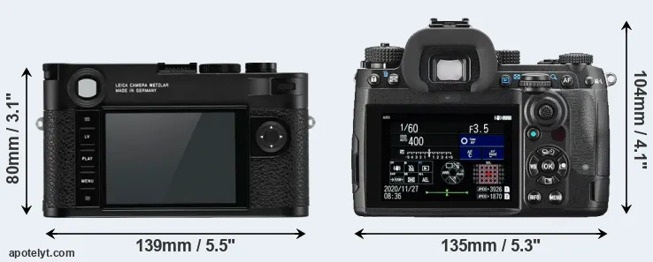 Comparison M10-R or K-3 III rear