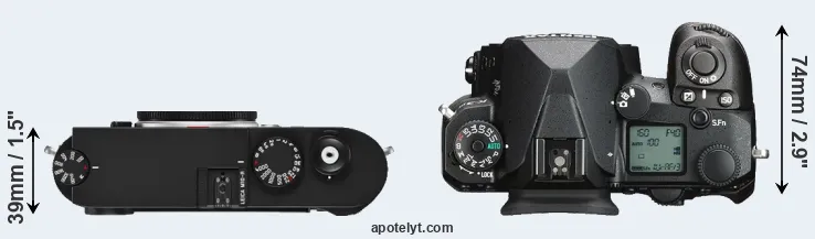 Compare M10-R versus K-3 III top