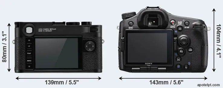 Comparison M10-R or A77 II rear