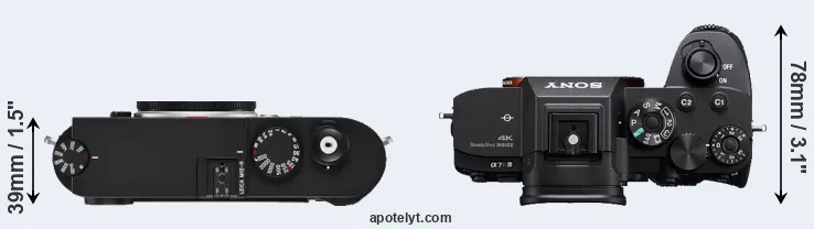 Compare M10-R versus A7R IVA top