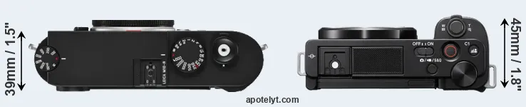 Compare M10-R versus ZV-E10 top