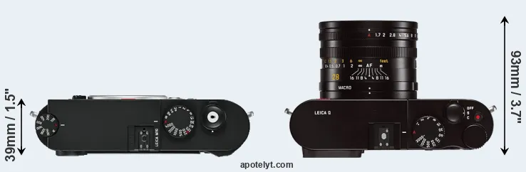 Compare M10 versus Q Typ 116 top