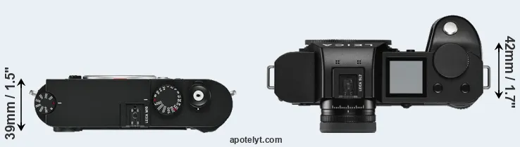 Compare M10 versus Leica SL2 top