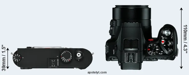 Compare M10 versus V-LUX 4 top