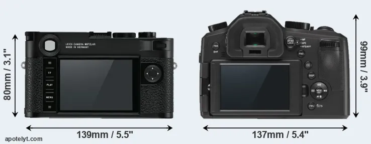 Comparison M10 or V-LUX Typ 114 rear