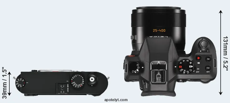 Compare M10 versus V-LUX Typ 114 top