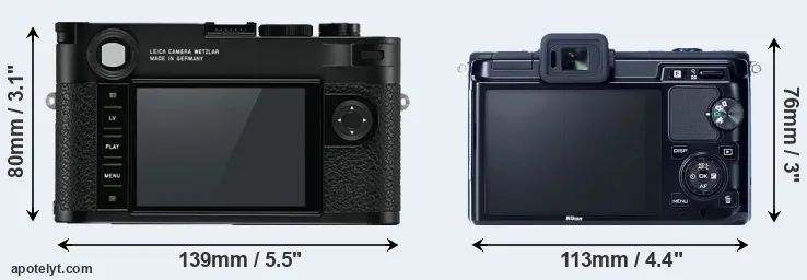 Comparison M10 or V1 rear