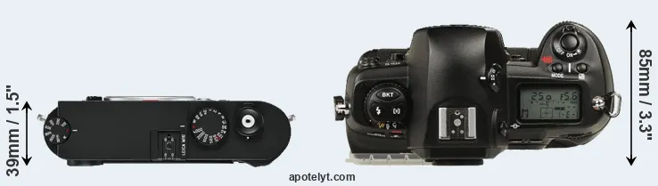 Compare M10 versus D1 top
