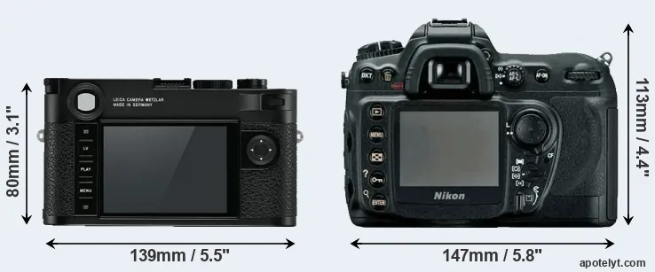 Comparison M10 or D200 rear