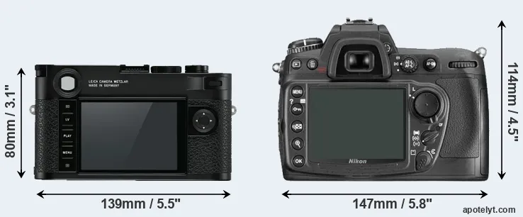 Comparison M10 or D300 rear
