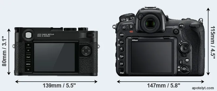Comparison M10 or D500 rear