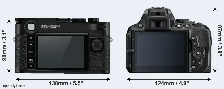 Comparison M10 or D5600 rear