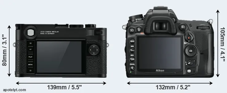 Comparison M10 or D7000 rear