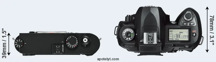 Compare M10 versus D70s top