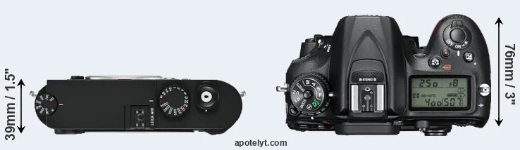Compare M10 versus D7200 top