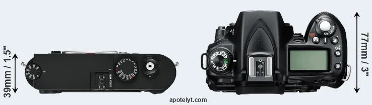 Compare M10 versus D90 top