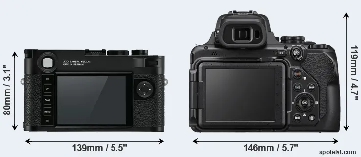 Comparison M10 or P1000 rear