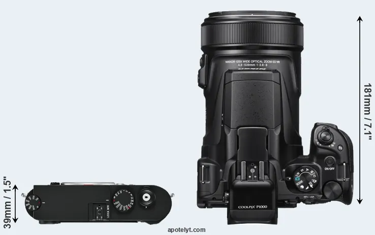 Compare M10 versus P1000 top