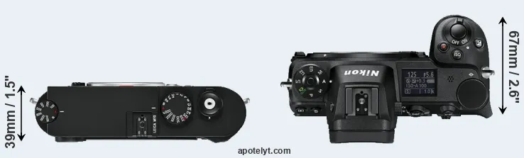Compare M10 versus Z6 top