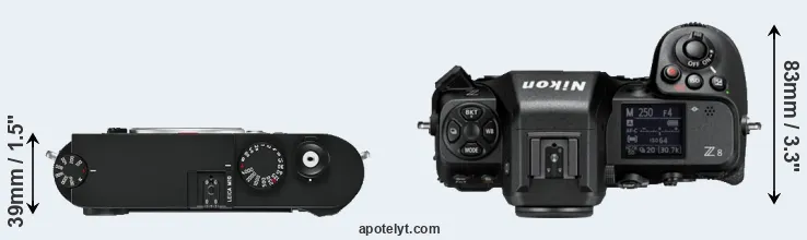 Compare M10 versus Z8 top