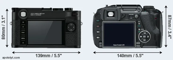 Comparison M10 or E-330 rear