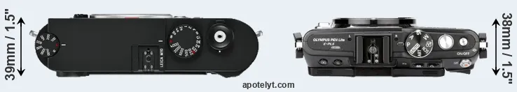 Compare M10 versus E-PL5 top