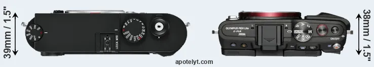 Compare M10 versus E-PL6 top