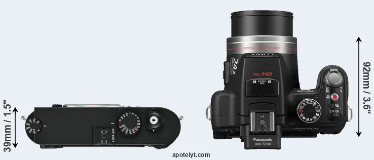 Compare M10 versus FZ100 top