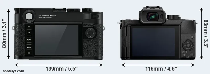 Comparison M10 or G110 rear