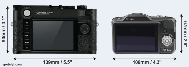 Comparison M10 or GF3 rear