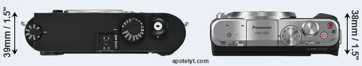 Compare M10 versus GF6 top