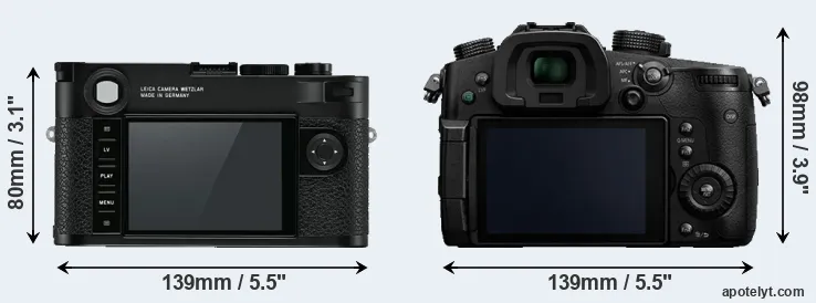 Comparison M10 or GH5 rear