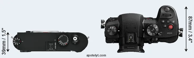 Compare M10 versus GH5s top