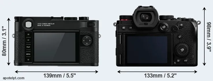Comparison M10 or S5 rear