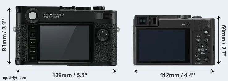 Comparison M10 or ZS80 rear