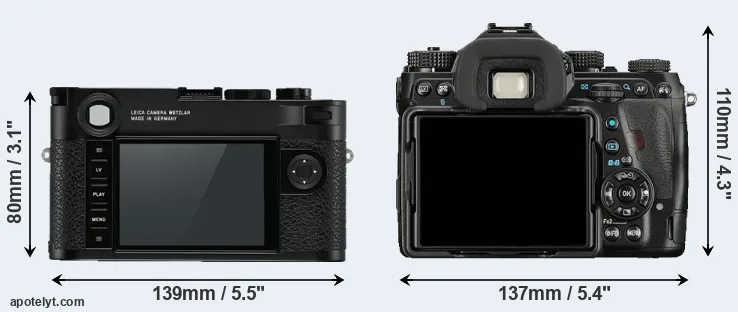 Comparison M10 or K-1 rear